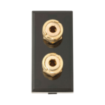Click MM495BK Socket 2xLoud Speaker Blk