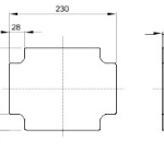 Gewiss GW44616 Mounting Plate 240x190mm
