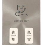 Click FPBS100WH Shaver Socket 115/230V