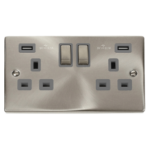 Click VPSC580GY Socket 2G Swd & USB 13A