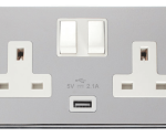 Click VPCH770WH Socket 2G Swd & USB 13A