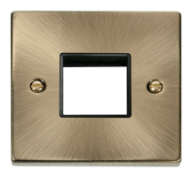 Click VPAB402BK Frontplate 1G 2Aperture