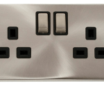 Click VPSC536BK Socket DP 2G Swd 13A