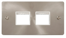 Click FPBS404WH Frontplate 2G 4Aperture