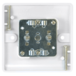 Click CMA066 Socket CoAx Twin Whi