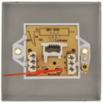 Click VPBN125BK Socket Tel Second Sgl BN