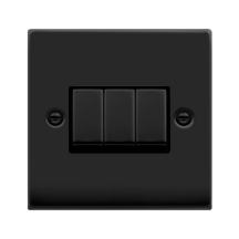 Click VPMB413BK Plateswitch 3G 2W 10A MB