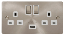 Click FPBS570WH Socket 2G Swd & USB 13A