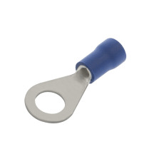 Unicrimp QBR6 Term Ring 6mm Blu Pk=100