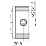 Wiska 10061778 Box 607/5 Grey IP67