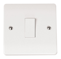 Click CMA025 Plateswitch 1G Int 10A Whi