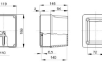 Gewiss GW44216 Junction Box 150x110x140