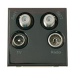 Click MM440BK Socket Sat 1& 2 Blk
