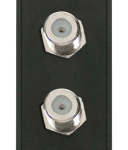 Click MM406BK Socket Sat Twin Female Blk