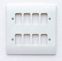 MK K3638WHI Frontplate 8 Module