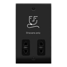 Click VPMB100BK Shaver Socket 115/230V