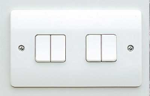 MK K4874WHI Switch 4 Gang 2 Way SP 10A