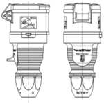 Walther 310406 Coupler 16A 380/415V