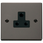 Click VPBN038BK Socket 1G Unswd 5A BN