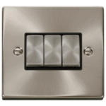 Click VPSC413BK Plateswitch 3G 2W 10A SC