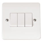 Click CMA013 Plateswitch 3G 2W 10A Whi