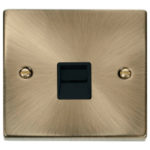 Click VPAB125BK Socket Tel Master Sgl AB