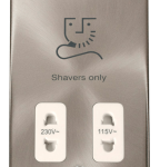 Click VPSC100WH Shaver Socket 115/230V