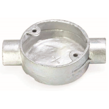 Deligo THR20 Circ Through Box 2 Way 20mm