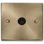 Click VPAB065BK Socket CoAx Single AB