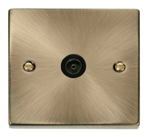 Click VPAB065BK Socket CoAx Single AB