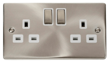 Click VPSC536WH Socket DP 2G Swd 13A