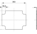Gewiss GW44618 Mounting Plate 380x300mm