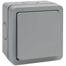 Hager WXPPS12 Switch 1G 2Way IP66 10AX