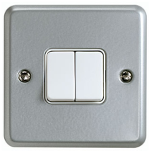 MK K3592ALM Switch 2 Gang 2 Way SP 10A