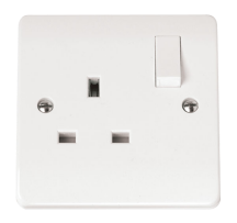Click CMA035 Socket 1G Switched 13A Whi