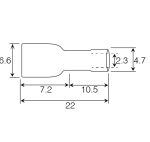 Unicrimp QBFPO63F Term F P/O 6.3mm PK100