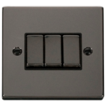 Click VPBN413BK Plateswitch 3G 2W 10A BN